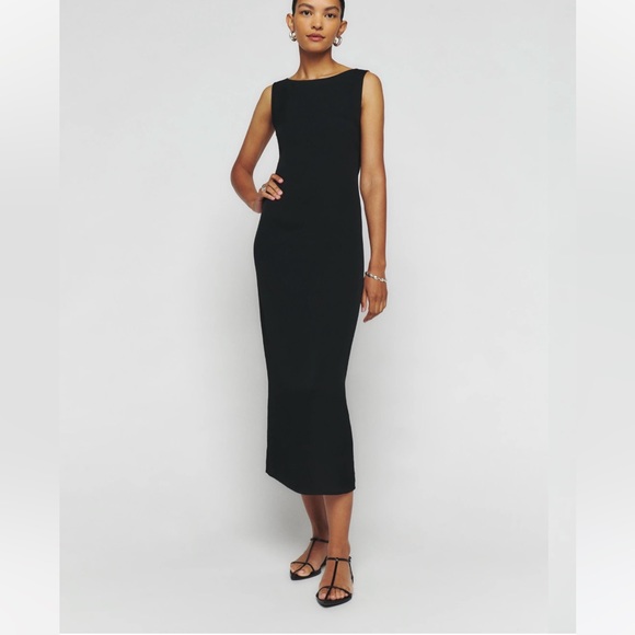 ❤️‍🔥NWT Reformation Damara Dress - Black - Picture 1 of 5